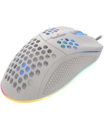 Gaming miš Genesis - Krypton 550, optički, 8000 DPI, bijeli - 5