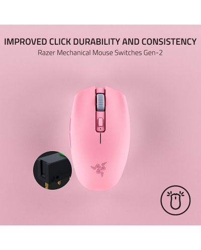 Gaming miš Razer - Orochi V2, optički, bežični, rozi - 5