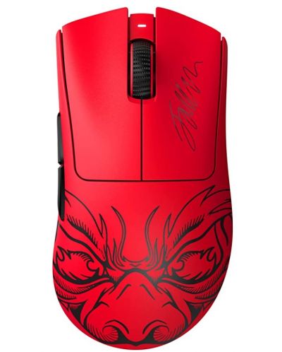 Gaming miš Razer - DeathAdder V3 Pro Faker Edition, optički, bežični, crveni - 1