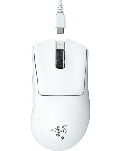 Gaming miš Razer - DeathAdder V3 Pro, optički, bežični, bijeli - 1
