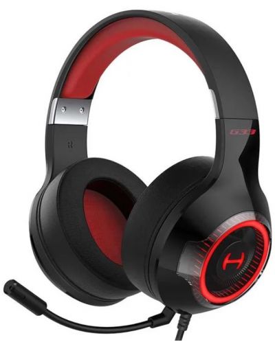 Gaming slušalice Edifier - Hecate G33, crno/crvene - 1