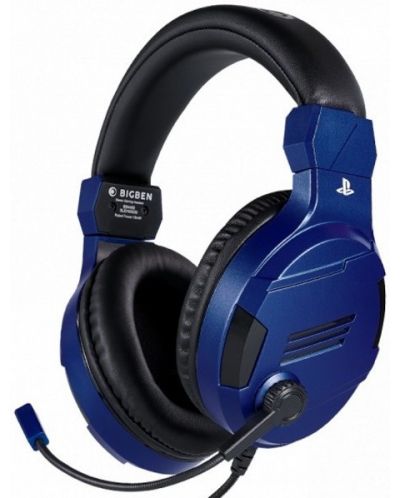 Gaming slušalice Nacon - Bigben PS4 Official Headset V3, plave - 1
