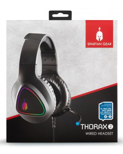 Gaming slušalice Spartan Gear - Thorax 2, crne - 2