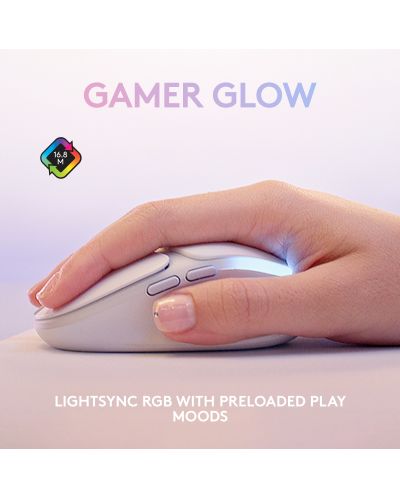 Gaming miš Logitech - G705 EER2, optički, bežični, Off White - 5