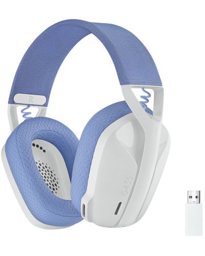 Gaming slušalice Logitech - G435, bežične, bijele - 1