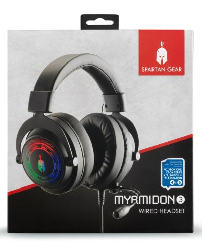 Gaming slušalice Spartan Gear -Myrmidon 3, crne - 2