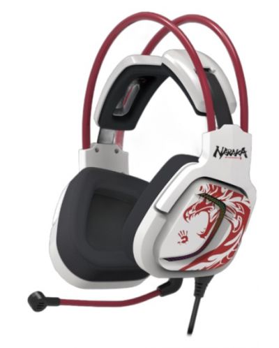 Gaming slušalice A4Tech Bloody - G575 Naraka, bijelo/crvene - 1