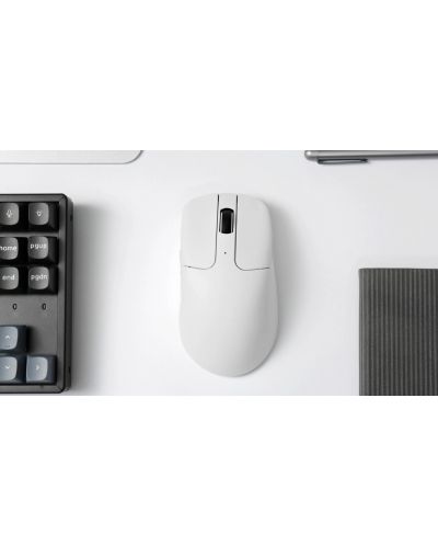 Gaming miš Keychron - M2, optički, bežični, bijeli - 3