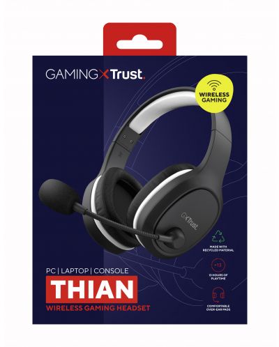 Gaming slušalice Trust - GXT 391 Thian, crne/bijele - 7