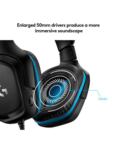 Gaming slušalice Logitech G432 - 7.1 Surround, crne - 4