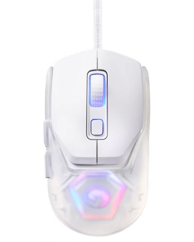 Gaming miš Marvo - Fit Lite, optički, bijeli - 1