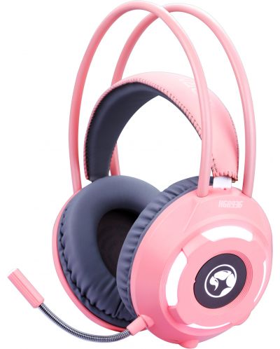 Gaming slušalice Marvo - HG8936, ružičaste - 1