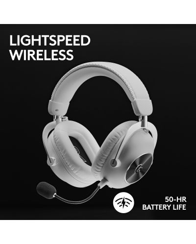 Gaming slušalice Logitech - Pro X 2 Lightspeed, bežične, bijele - 4