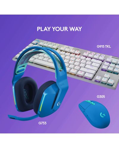 Gaming slušalice Logitech - G733, bežične, plave - 9