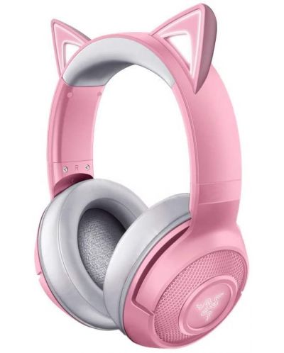 Gaming slušalice Razer - Kraken BT Kitty Edition, ružičaste - 1