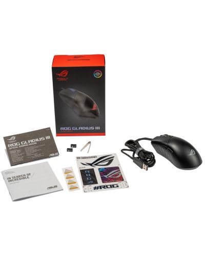 Gaming miš ASUS - ROG Gladius III, optički, crni - 7