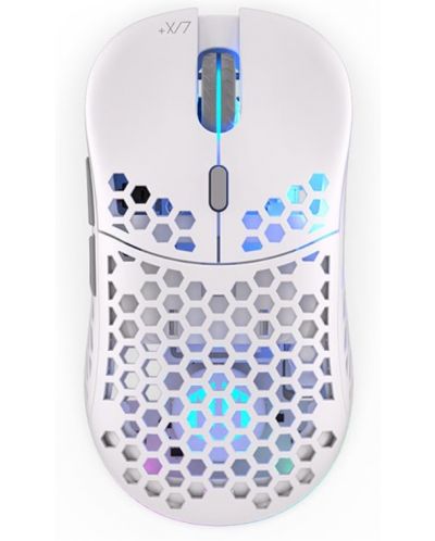Gaming miš Endorfy - LIX Plus, optički, bežični, Onyx White - 1