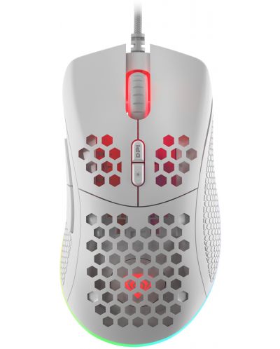 Gaming miš Genesis - Krypton 555, optički, bijeli - 1