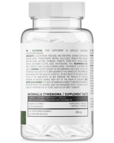 Glutathione, 200 mg, 90 kapsula, OstroVit