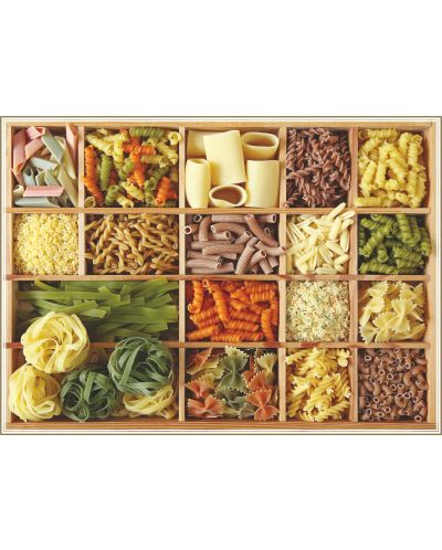 Puzzle Gold Puzzle od 1000 dijelova - Kolekcija tjestenine u drvenoj kutiji - 2
