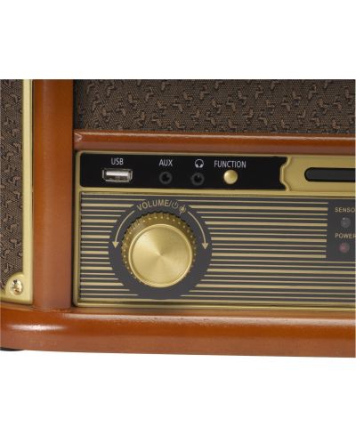 Gramofon Denver - MRD-51, poluautomatski, smeđi - 6