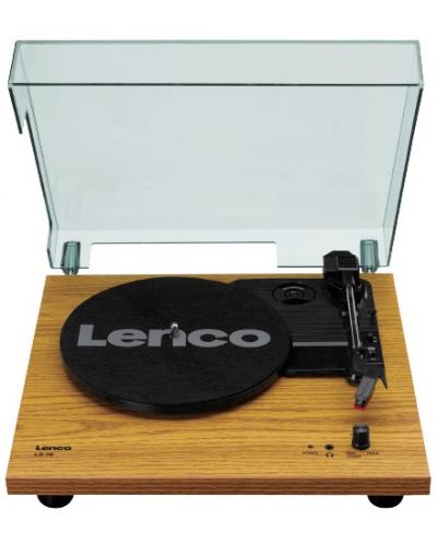 Gramofon Lenco - LS-10WD, ručni, smeđi - 1