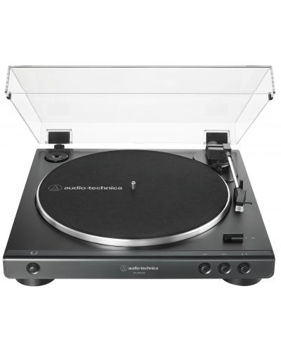 Gramofon Audio-Technica - AT-LP60XUSB, automatski, sivi - 1