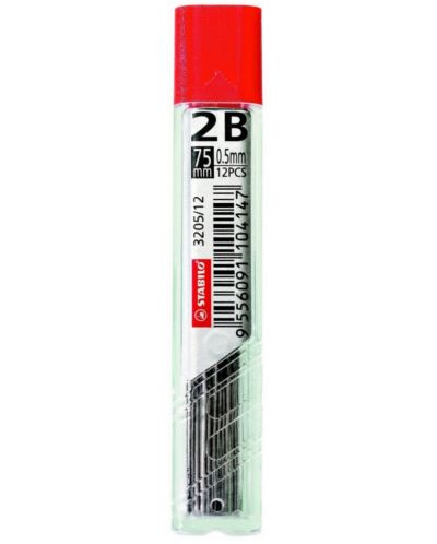 Grafiti za automatsku olovku Stabilo – 2B, 0.5 mm, 12 komada - 1