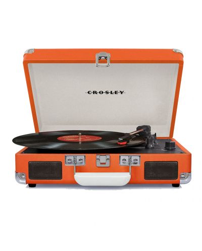 Gramofon Crosley - Cruiser Deluxe, poluautomatski, narančasti - 1