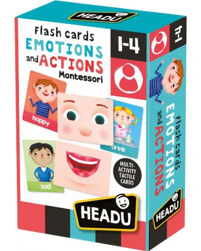 Edukativne flash kartice Headu Montessori - Emocije i djela - 1