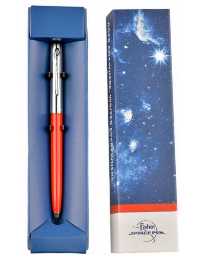 Kemijska olovka Fisher Space Pen Cap-O-Matic - 775 Chrome, crvena - 2
