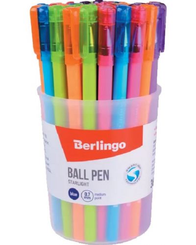 Kemijska olovka Berlingo - Starlight, 0.7 mm, asortiman - 2