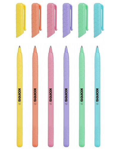 Kemijska olovka Kores - Кor-М, pastelne boje, asortiman - 1
