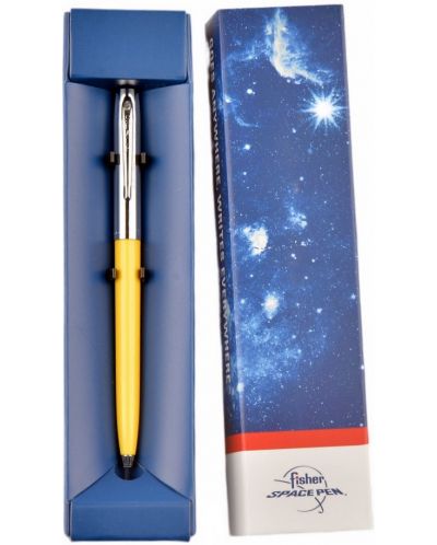 Kemijska olovka Fisher Space Pen Cap-O-Matic - 775 Chrome, žuto i srebrno - 2