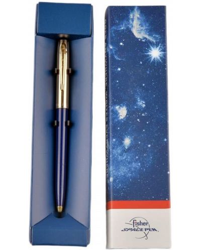 Kemijska olovka Fisher Space Pen Cap-O-Matic - 775 Brass, plavo i zlatno - 2