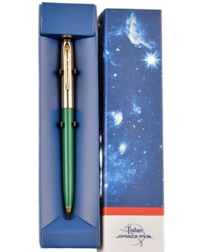 Kemijska olovka Fisher Space Pen Cap-O-Matic - 775 Brass, zeleno i zlatno - 2