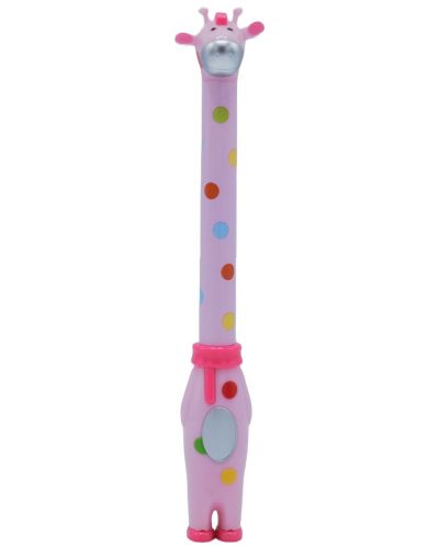 Kemijska olovka s igračkom - Ružičasta žirafa - 1