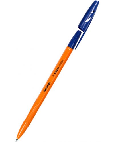 Kemijska olovka Berlingo Tribase - Orange, 0.7 mm, plava tinta - 1