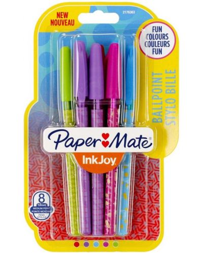 Kemijske olovke Paper Mate Ink Joy - Vintage, 1.0 mm, 8 boja - 1