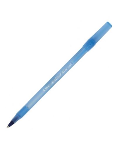 Kemijska olovka Bic - Round Stic, 0.4 mm, plava - 1