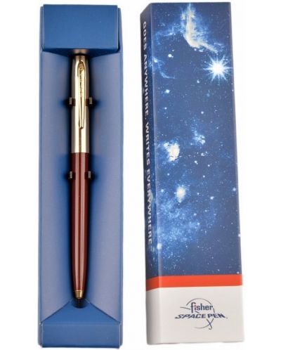 Kemijska olovka Fisher Space Pen Cap-O-Matic - 775 Brass, bordo i zlatno - 2