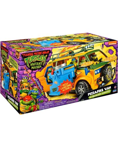 Set za igru TMNT Mutant Mayhem - Kombi za lansiranje pizze - 1