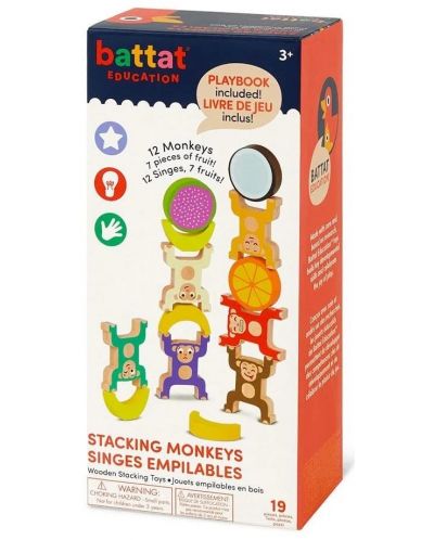 Set za igru Battat - Drveni cvjetni aranžman Majmuni - 1