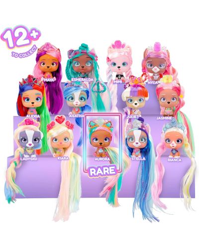 Set za igru IMC Toys Vip Pets - Modni psić za frizure s 9 iznenađenja, asortiman - 8