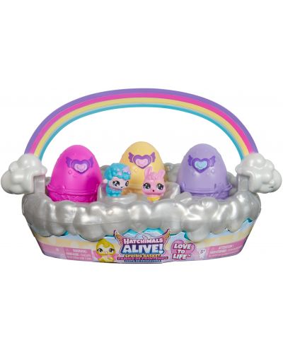 Set za igru Hatchimals Alive! - Proljetna košara s figuricama - 1