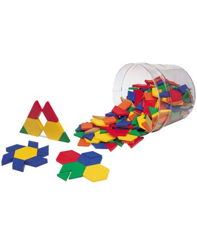 Set za igru Learning Resources - Plastični tangram, 250 komada - 1