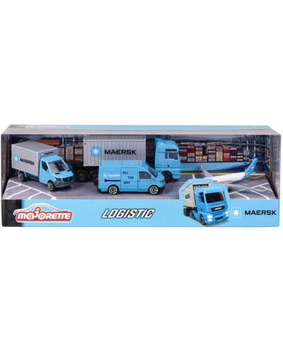 Set za igru Majorette - Maersk, 4 vozila - 1