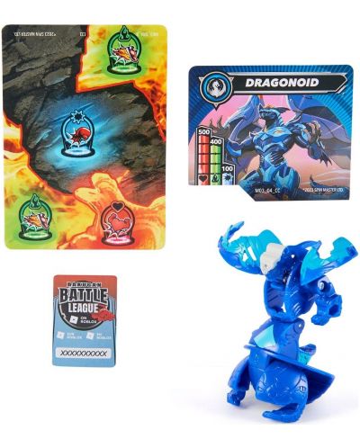 Set za igru Bakugan - Dragonoid, plavi - 5