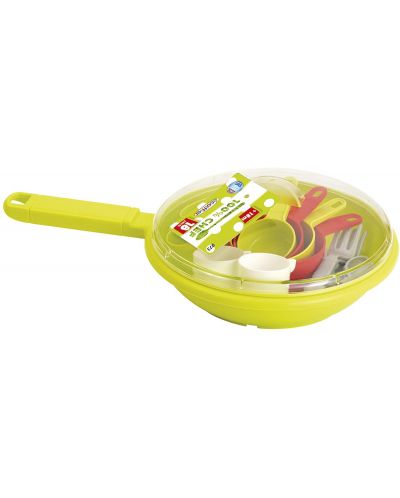 Set za igru Ecoiffier Chef - Tava s priborom - 1