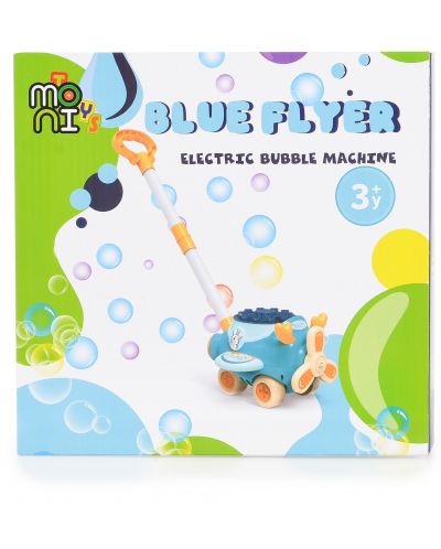 Igračka za mjehuriće od sapunice Moni Toys - Zrakoplov, Blue Flyer - 6